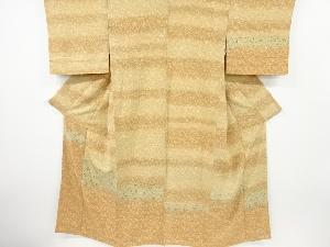 横段に花唐草模様一ツ紋訪問着